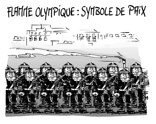 Passage de la Flamme Olympique à Paris