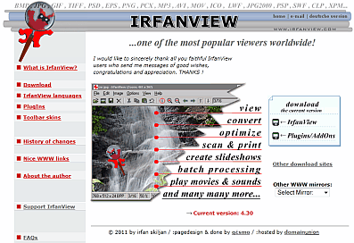 IrfanView (graticiel) est passé en version 4.30