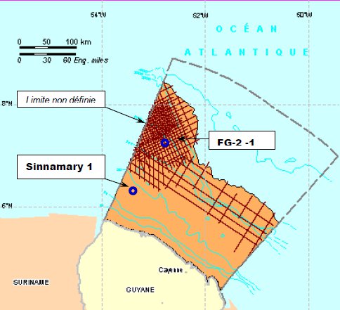 Du pétrole au large de la Guyane