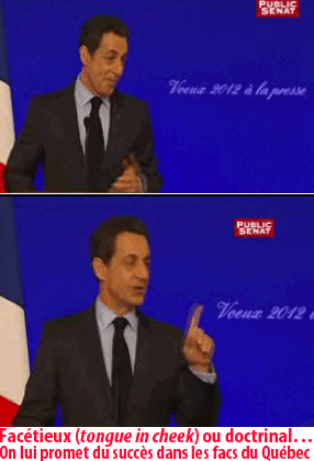Les vœux à la presse trompeurs de Sarkozy