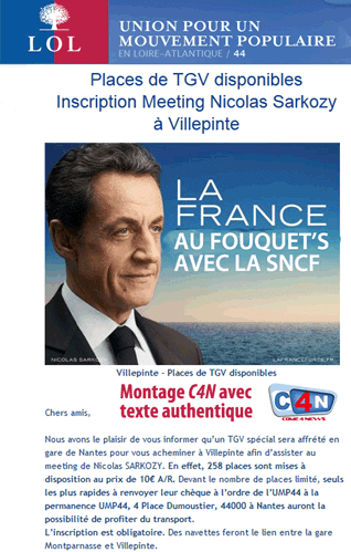 Suivez la campagne à prix mini avec la SNCF
