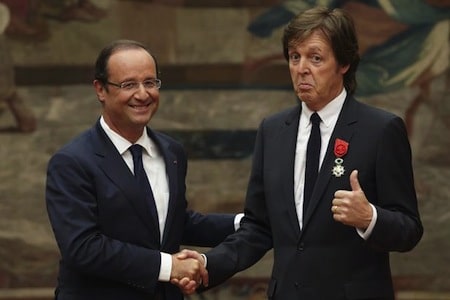 François Hollande, la Légion d’Honneur, et les Beatles !!