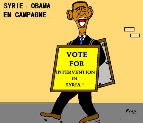 Syrie :  Obama  en  campagne  électorale . .