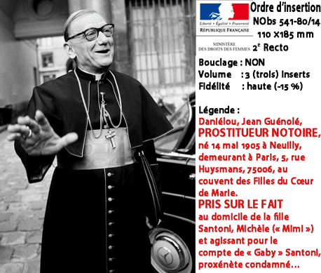 Prostitution : in memoriam, Mgr Jean Daniélou, cardinal-prostitueur